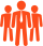 Pictogramme groupe de personnages